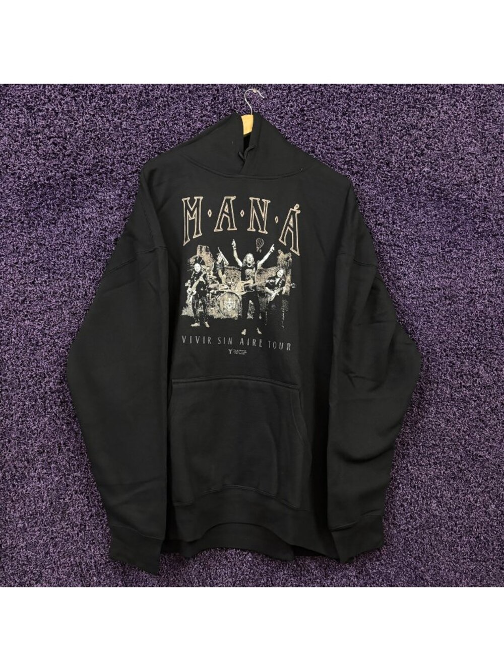Mana Vivir Sin Aire Tour Rock Hoodie Size 3XL